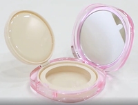 Étui à coussin d'air BB carré en cristal étui à poudre compact vide conteneur de fond de teint en plastique emballage de cosmétiques