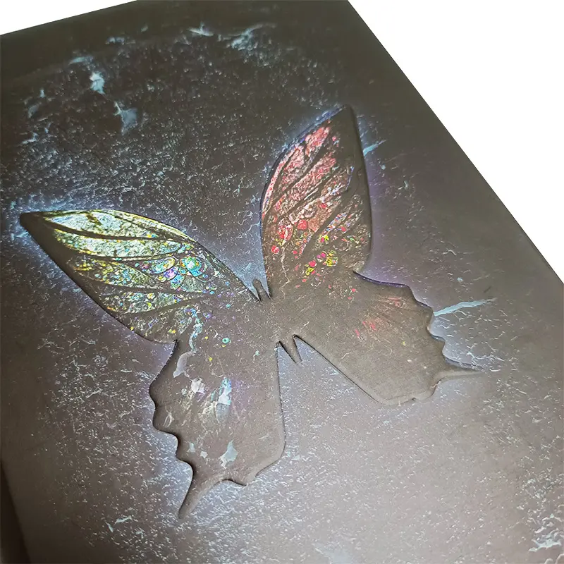 डिजाइन अपनी शैली हार्डकवर किताब मुद्रित तितली उत्तलता प्रभाव सोने का पानी चढ़ा पन्नी कागज हार्डकवर किताब
