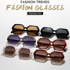 Custom Logo 2026 Fashion Retro PC Big <b>Frame</b> <b>Square</b> Sun Glasses UV400 Oversized Polygon Women <b>Sunglasses</b> - Product Image 6