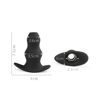 Dilatateur Anal en Silicone Souple Transparent Bouchon Anal Creux et Tunnels Masseur Anal Expansion Sex Toys