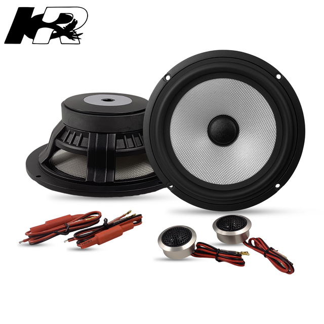 Premium 6.5 Car Speaker Professional Component System Aluminum Frame High Power 80W RMS Midbass 25 Core Aluminum Shell Tweeters