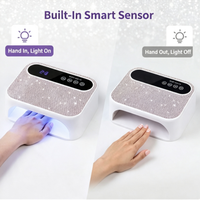 Lampe UV LED sans fil rechargeable SUNKIN BM-18 à haute puissance, entièrement perforée, pour le séchage rapide des ongles en salon