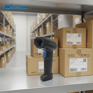 Lecteur de codes-barres 1D 2D QR sans fil, scanner laser portable pour reçus, caisse enregistreuse, inventaire, banque, point de vente - Product Image 1