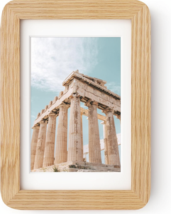 Rounded Corner Solid Wood Eco-Friendly Shatterproof Photo <b>Frame</b> HD Plexiglass <b>Wall</b> Mount Tabletop Display Minimalist Aesthetic - Product Image 1