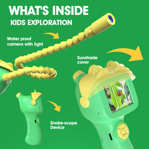 Jouet Appareil <span class=keywords><strong>Photo</strong></span> en Plastique pour Enfants, Vente Top, Étanche IP67, Écran 2 Pouces, 1080p, Cadeau d'Anniversaire pour Exploration de la Nature, Prise de Photos et Enregistrement Vidéo - Product Image 3