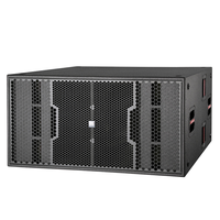 Subwoofer passif double 18 pouces 1600W Néodyme 137dB SPL pour sonorisation de boîte de nuit et tournées live