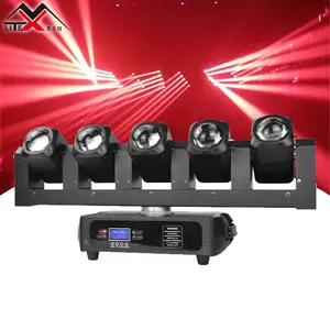 Iluminação de palco profissional com 5 dedos, 5*40W, 4 em 1, luz de feixe de cabeça móvel LED para DJ, show de festa, 4 em 1