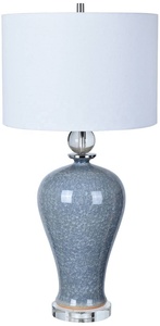 Handmade Customized Design Table <b>Lamp</b> Rattan Net Shade Table <b>Lamp</b> with Ceramic Vase Decorative and Lighting with Creative Design - Product Image 2