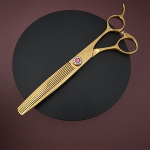 Ciseaux de toilettage pour animaux Scissors Factory 440C, ciseaux à effiler XD-7 pouces, outil professionnel de coupe de poils pour chiens et chats - Product Image 2