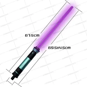 Grosir Lightsaber Dueling Cosplay warna-warni Led Laser berkedip untuk anak-anak bersinar pedang Phonic Laser pedang mainan