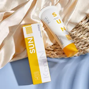 Etiqueta privada spf 30 + protetor solar 80g, atacado, personalizada, proteção uv, corpo facial, refrescante, hidratante, creme solar e loção