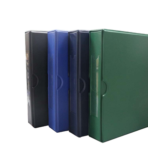 Classeur à anneaux en cuir personnalisé en gros, en PVC plastique, avec anneaux en D de 1, 2 et 3 pouces et anneaux ronds, format A3 A4, avec logo - Product Image 5