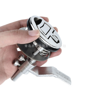 Loquet de sol rond à anneau en D, loquet de trappe de pont, loquet à ressort, accessoires de quincaillerie marine pour bateaux rapides et camping-cars - Product Image 3