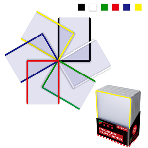 Portacarte <span class=keywords><strong>Toploader</strong></span> da 35PT 55PT 75PT 100PT 130PT 180PT 260PT 360PT 3x4 Blu, Bianco e Trasparente per <span class=keywords><strong>Carte</strong></span> Collezionabili Sportive - Product Image 5