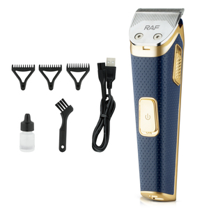 RAF High <b>Power</b> 3W <b>USB</b> <b>Cable</b> Stainless Steel Knife Head Hair Trimmer With Limit Comb Mens Shaver Manual Hair Trimmer - Product Image 2