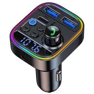 Modulateur FM sans fil portable pour voiture, modèle BT 5.0, émetteur radio FM, charge USB, prend en charge la <span class=keywords><strong>carte</strong></span> TF - Product Image 2