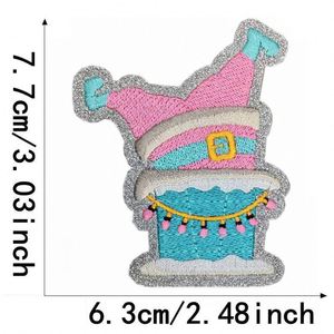 Parches Bordados con Temática Navideña, Adornos Brillantes para Planchar, Regalos de Árbol de Navidad, Suéter Navideño - Product Image 3