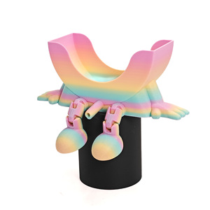 Nouveau Porte-éponge 3D imprimé visage souriant, design Chine, créatif, amusant, avec égouttoir et étagère de rangement simple et mignonne - Product Image 3