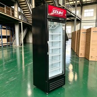 Réfrigérateur vertical de supermarché à porte vitrée pour boissons, vitrine réfrigérée pour boissons, réfrigérateur Coca-Cola à porte vitrée