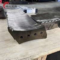 Couteau de découpe hydraulique résistant à l'usure pour le recyclage des métaux ferreux, taille personnalisée disponible