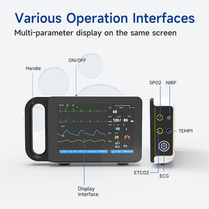 Hewan Peliharaan Hewan Kecil Hewan Besar Ternak Alat Tanda Vital Monitor Pasien Multiparameter Sistem Pemantauan Veteriner - Product Image 3