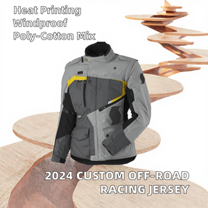 เสื้อกีฬาแขนยาวสำหรับขี่มอเตอร์ไซค์วิบาก ATV MTB DH ขี่จักรยานวิบาก2024ตามสั่ง - Product Image 2