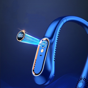 Cổ fan hâm mộ có thể sạc lại mùa hè hiển thị kỹ thuật số điện thông gió không cánh cổ fan hâm mộ cổ Cooler Fan - Product Image 2