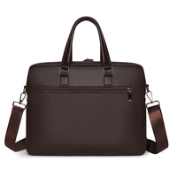 Sac à bandoulière souple et étanche en cuir PU de 15,6 pouces pour macbook