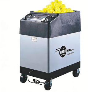 Machine à balles de tennis américaine TUTOR-06 avec télécommande sans fil, en ABS argenté/noir/jaune, pour l'entraînement, logo personnalisé - Product Image 2