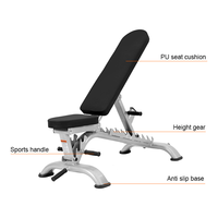 Équipement de fitness commercial de haute qualité pour la musculation, banc de musculation super robuste/banc réglable