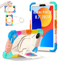 Étui antichoc 360 Armor pour Xiaomi Redmi Pad SE 8.7 2024 avec support rotatif, bandoulière, adapté aux enfants, OEM ODM