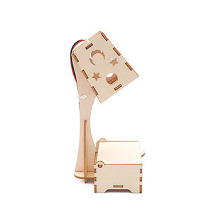 Kit de fabrication artisanale de petite lampe étoile lune, <span class=keywords><strong>bricolage</strong></span>, lampe de bureau étoilée en bois, <span class=keywords><strong>aide</strong></span> pédagogique scientifique amusante - Product Image 3