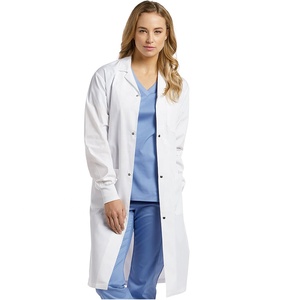 Camice Medico Bianco a Maniche Lunghe per Uomo e Donna, Uniforme da Laboratorio per Farmacia e Bellezza, Camici Bianchi da Ospedale - Product Image 2