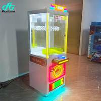 Mini machine à griffes compacte en métal, type arcade, avec système de paiement sans espèces par QR, pour attrape-poupées, bonbons, cadeaux et boîtes de récompenses, CE