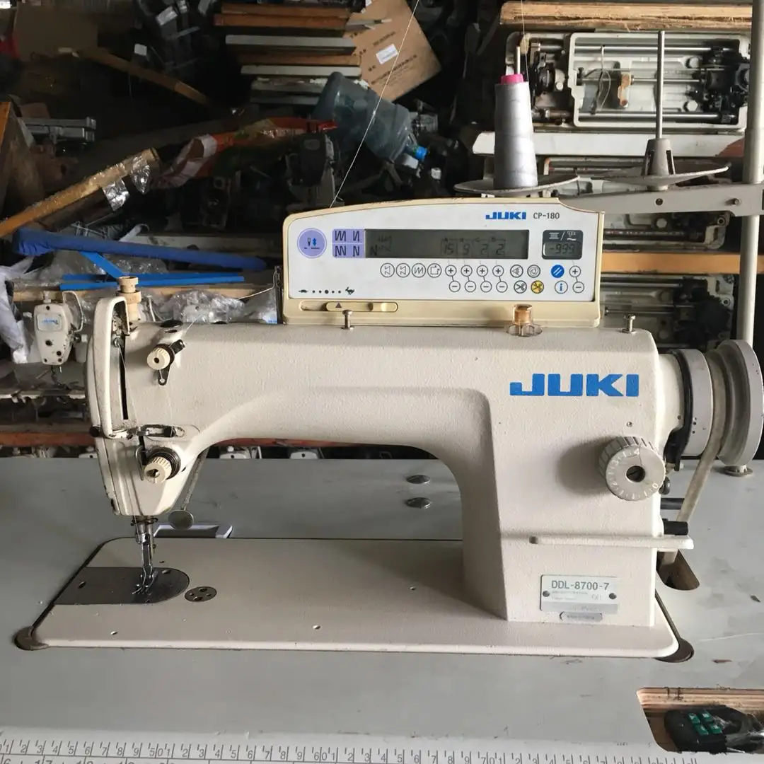 일본 재봉틀 JUKI-8700-7 lockstitch 재봉틀 1 바늘, Lockstitch 기계, 좋은 상태에서 새로운 80%,