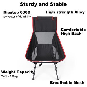 Factory Customized Outdoor Aluminum Ultralight Foldable Compact <b>Zero</b> <b>Gravity</b> <b>Chair</b> High Back Camping Moon <b>Chair</b> With Pillow - Product Image 2