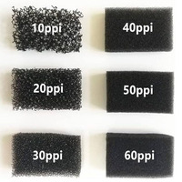 Filtre éponges en mousse Aquarium Bio éponge filtre média tampon feuille de mousse à cellules ouvertes coupée à la taille pour Aquarium réservoir de poissons puisard