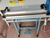 Machine de scellage et de découpe à pédale pour film rétractable, sachets cosmétiques et pochettes en plastique – Scelleuse thermique et découpeuse à chaud