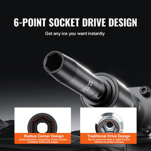 Juego de Llaves de Impacto de 1/2 3/8, 13/32/33/34/48/65/90 Piezas, Acabado Cromado SAE Métrico, Acero Aleado CR-V/CR-Mo HRC42-48 - Product Image 3