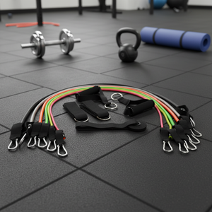 Vente d'usine Libenli : <span class=keywords><strong>Kit</strong></span> de 11 <span class=keywords><strong>bandes</strong></span> de résistance avec poignées en mousse, sangles de cheville et ancre de porte - Product Image 2