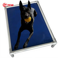Alle schwarzen Hunde betten Hochwertiges Big Animal Custom ized Aluminium Hunde bett