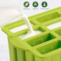 Fabricant en gros de moules en silicone de qualité alimentaire pour glaces et sucettes glacées en forme de cubes avec logo personnalisé à vendre