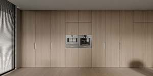 Foshan Modern Simple Multifunctional Concealed Pocket Door Kitchen Cabinets Custom Cabinets With Island <b>Cupboard</b> Complete Set - Product Image 2