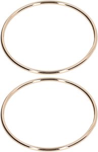 Poignée de sac à main ronde en métal, anneau de sac, boucle, quincaillerie pour bagages, accessoires en fil métallique, or clair - Product Image 1