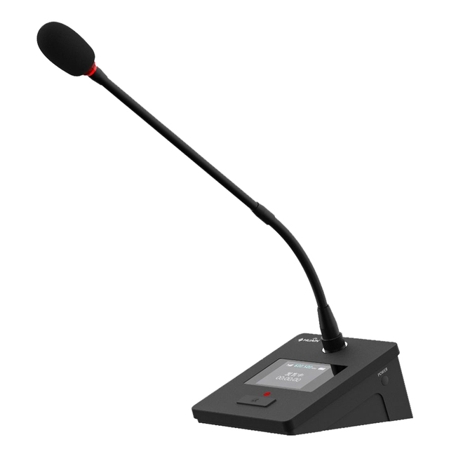 Wireless Metal Gooseneck Microphone Digital Professional UHF WiFi Dual Engine Conference System