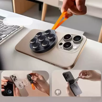 Support de téléphone magnétique en silicone à ventouse - Fixation mains libres à forte adhérence pour iPhone et Android, utilisation sur miroir de douche et multi-surfaces