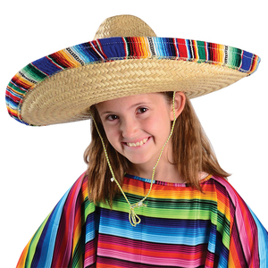 Chapeau Sombrero Mexicain Giftexpress pour Adultes avec Bordure Large, Authentique, Personnalisé, en Paille, pour le Camping, Broderie, Chapeau Bob - Product Image 6