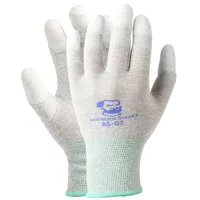 Gants de protection antistatiques MECHANIC AS02, antidérapants, élastiques, en fibre de carbone, pour la réparation de pièces électroniques de téléphones, bricolage, taille L/M