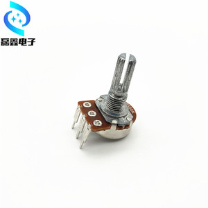 โพเทนชิโอมิเตอร์แบบหมุน H Electronic Components รุ่น 148 แบบ B10K B20K B50K 3 ขา แบบงอ ปรับด้วยลูกบิด - Product Image 5