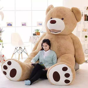 Osos de peluche personalizados, juguete de peluche, oso sin relleno, muñeco de piel de Animal, muñeco de oso de peluche americano gigante - Product Image 2
